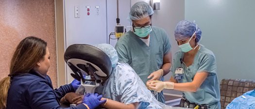 Anesthesiologists providing regional anesthesia for patient
